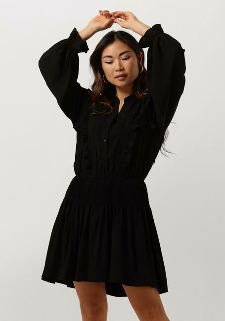 Zwarte CO'COUTURE Mini jurk SUNNERY LACE SMOCK DRESS - large