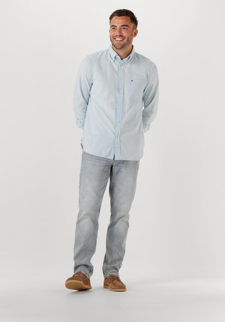 Lichtblauwe TOMMY HILFIGER Casual overhemd CHAMBRAY POCKET RF SHIRT - large