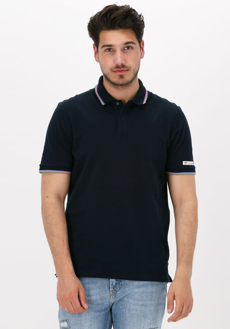 Donkerblauwe SCOTCH & SODA Polo PIQUE POLO WITH TIPPING - large