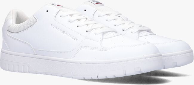 Witte TOMMY HILFIGER Lage sneakers TH BASKET CORE - large