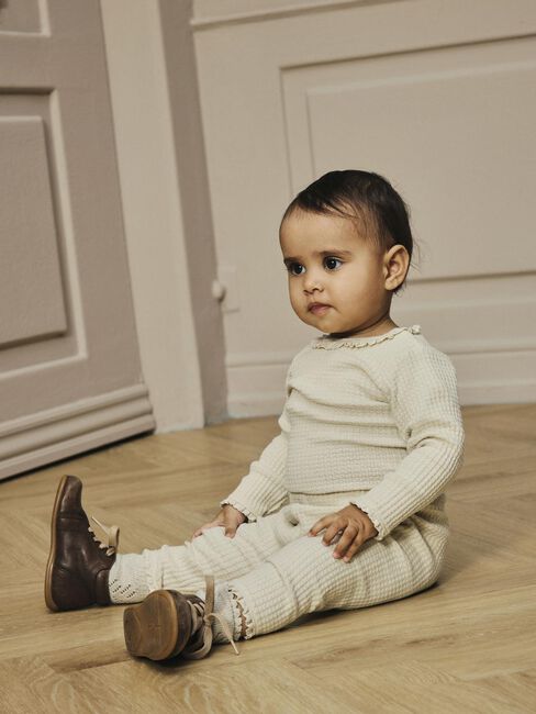 Creme LIL' ATELIER Lange broeken NBFOSANNE LOOSE PANT LIL - large