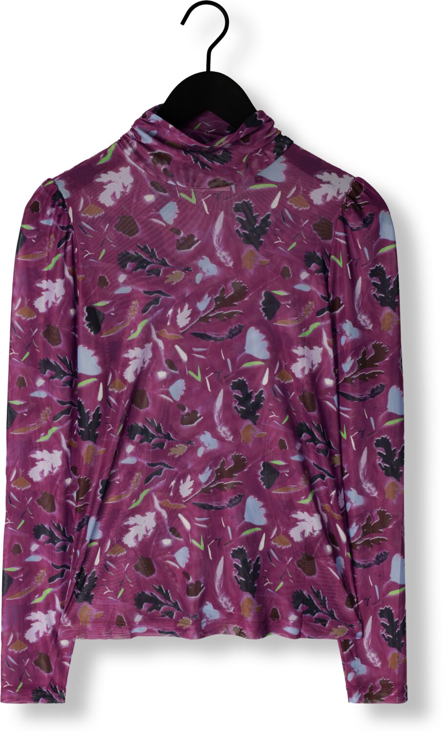 POM AMSTERDAM Dames Tops & T-shirts Featherfest Cactus Pink Paars