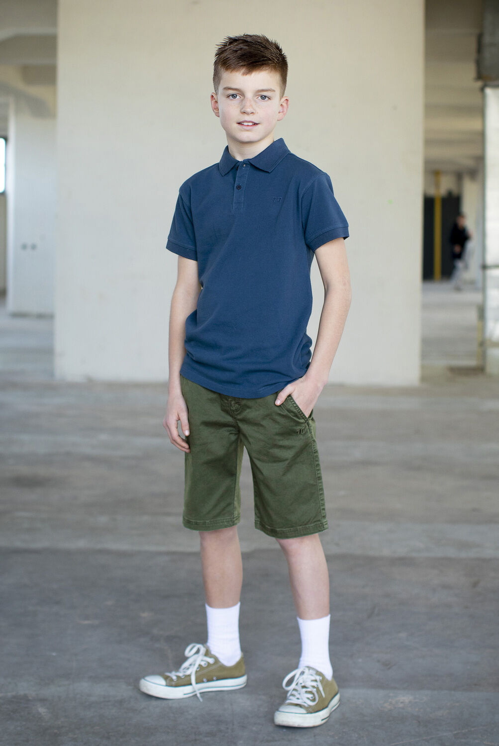 Blauwe SEVENONESEVEN Polo POLO - large