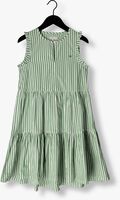 Groene TOMMY HILFIGER Midi jurk STRIPED RUFFLE DRESS SLVSS - medium