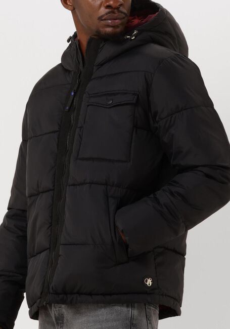 Zwarte SCOTCH & SODA Gewatteerde jas HOODED PUFFER JACKET - large