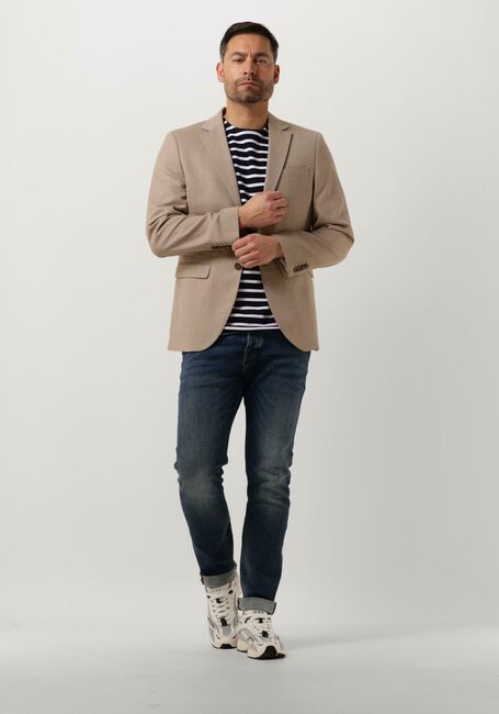 Blauwe SELECTED MEN T-shirt SLHBRIAC STRIPE SS O-NECK TEE - large