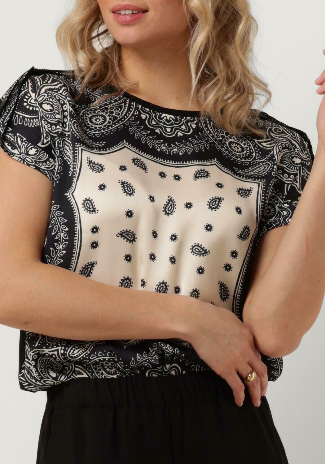 LIU JO Dames Tops & T-shirts Jersey Raso T-shirt Zwart