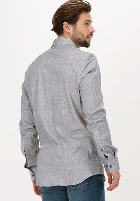Lichtgrijze PME LEGEND Casual overhemd LONG SLEEVE SHIRT PRINT ON HEA - large