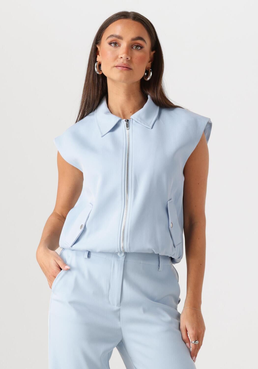 YDENCE Dames Blazers Gilet Danielle Lichtblauw