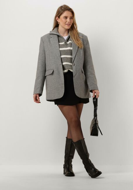 Lichtgrijze NEO NOIR Blazer GABY STRUCTURE BLAZER - large