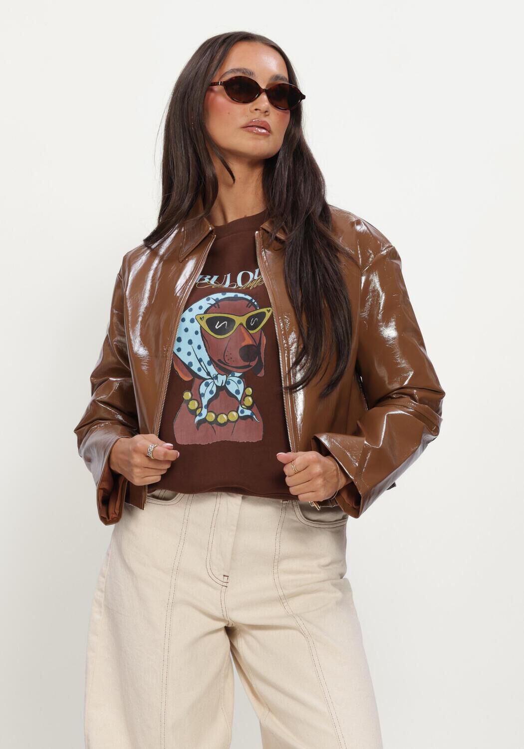 Bruine YDENCE Jack JACKET FAYE - large