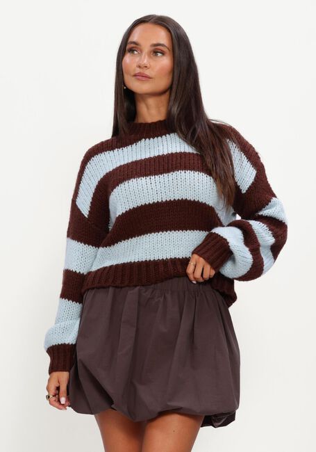 Bruine YDENCE Trui KNITTED SWEATER BRIANNA - large