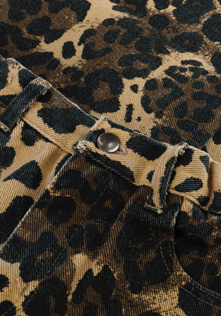Bruine CALL ME FRANKIE Wijde broek LEOPARD PANTS - large