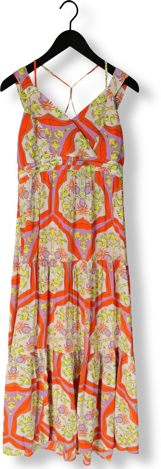 POM AMSTERDAM Dames Jurken Strap Marrakesh Summer Dress Oranje