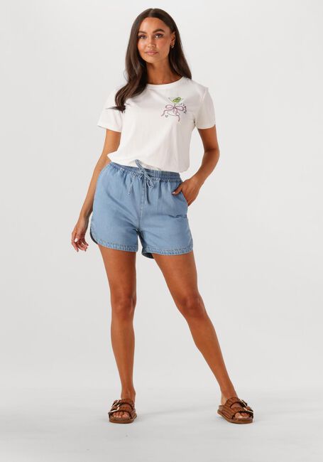 Lichtblauwe OBJECT Broeken OBJFRAME RE MW SHORTS DIV - large