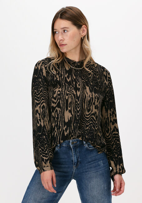 Bruine MODSTRÖM Blouses MAE PRINT SHIRT - large