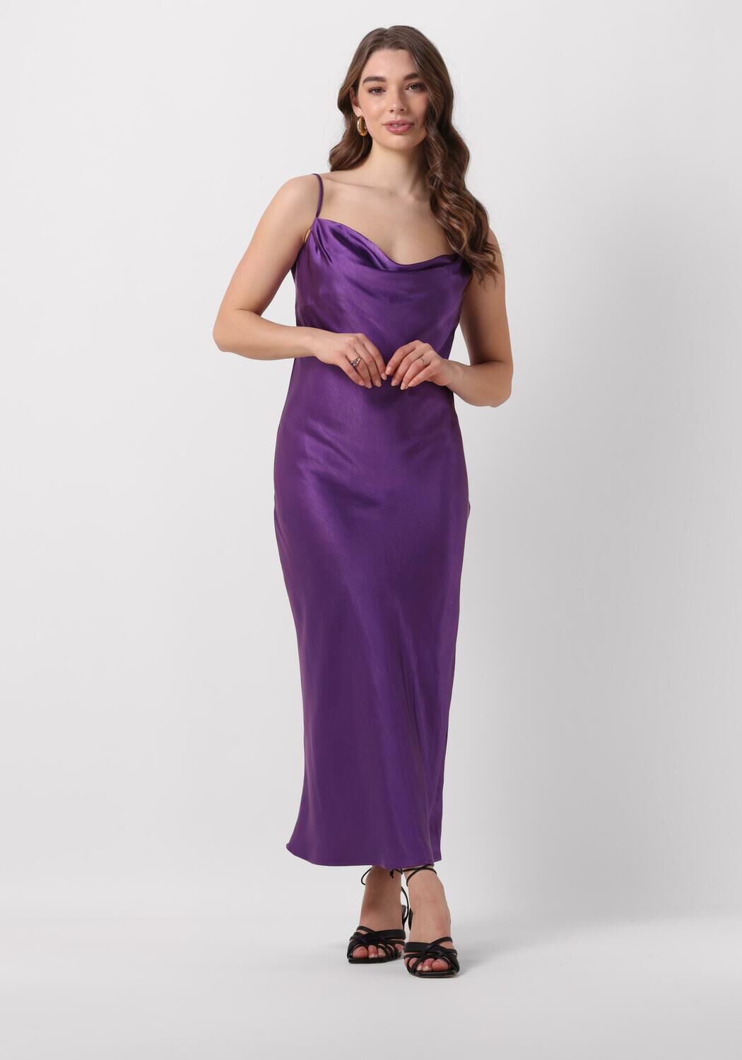 Notre-v Dames Jurken Satin Strap Dress Purple Dames