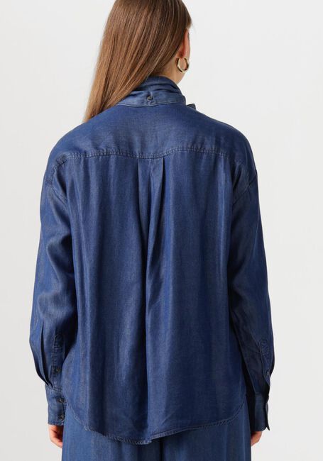 Donkerblauwe SELECTED FEMME Blouses SLFJANNA LS RELAXED CHAMBRAY SHIRT - large