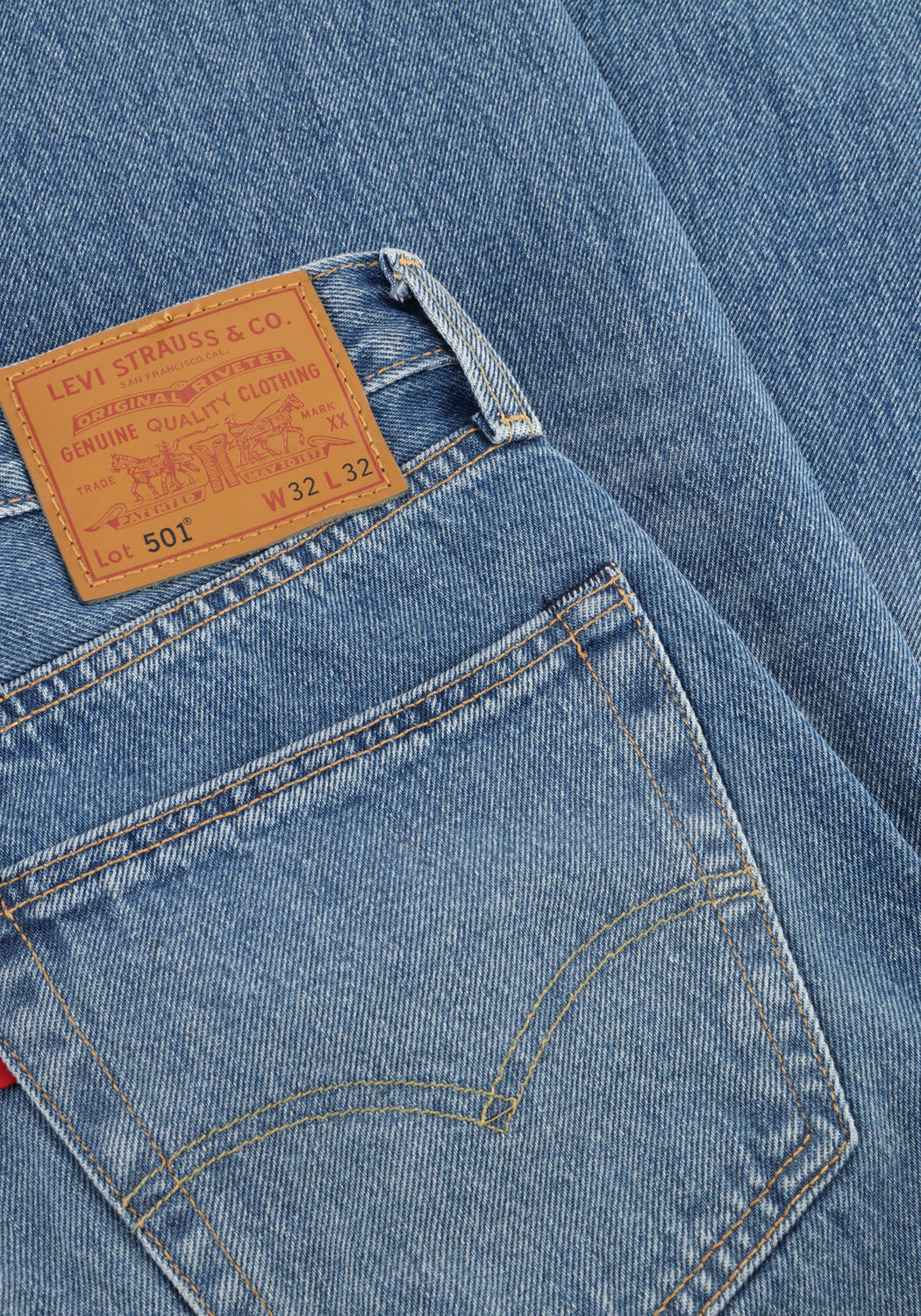 Blauwe LEVI'S Straight leg jeans 501 LEVIS ORIGINAL FIT - large