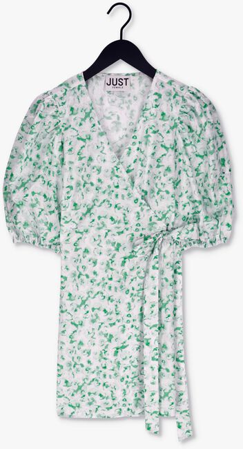 Groene JUST FEMALE Mini jurk GARDEN WRAP DRESS - large