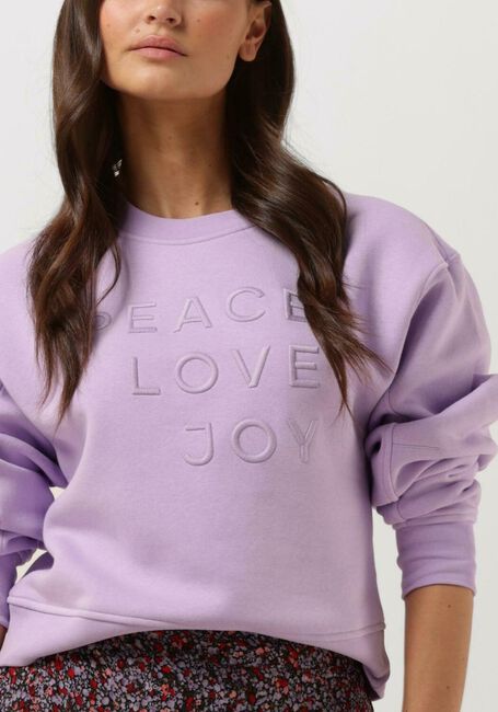 Paarse CATWALK JUNKIE Trui SW PEACE LOVE - large