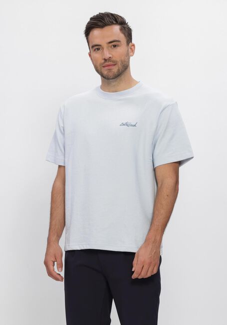 Lichtblauwe DSTREZZED T-shirt LASSE GRAPHIC TEE - large