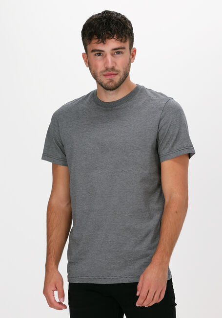 Zwarte SELECTED HOMME T-shirt NORMANI180 MINI STRIPE - large