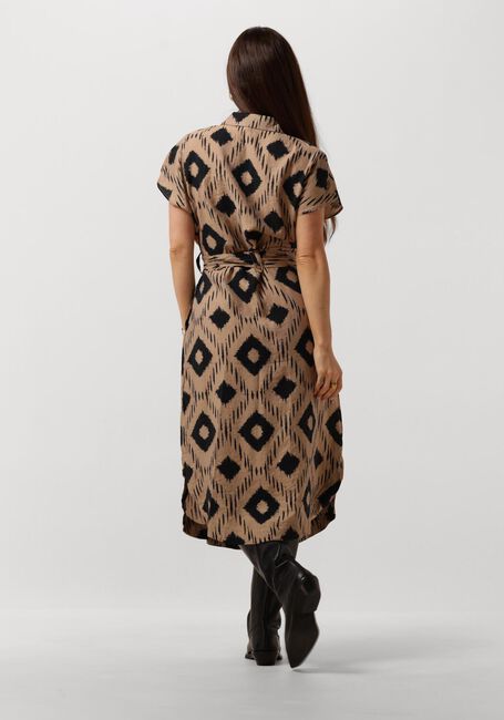 Bruine OBJECT Midi jurk OBJBERRY S/S LONG DRESS - large