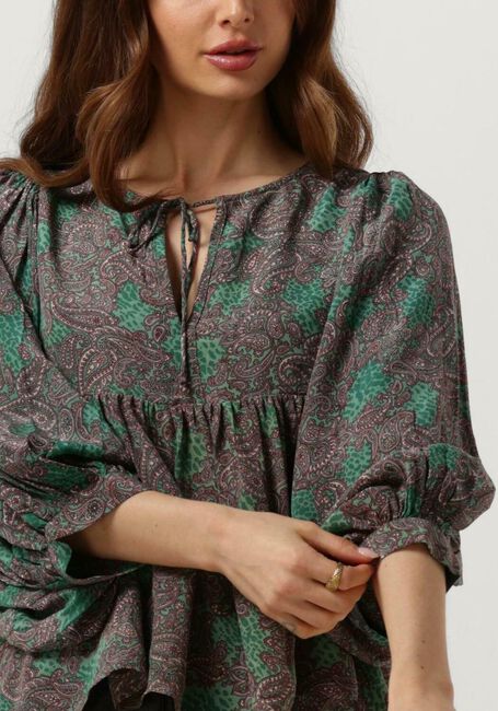 Groene SISSEL EDELBO Blouses ANGELINA SILK TOP - large