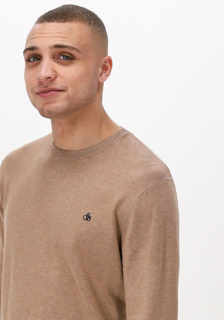 Camel SCOTCH & SODA Trui CLASSIC CREWNECK PULLOVER - large