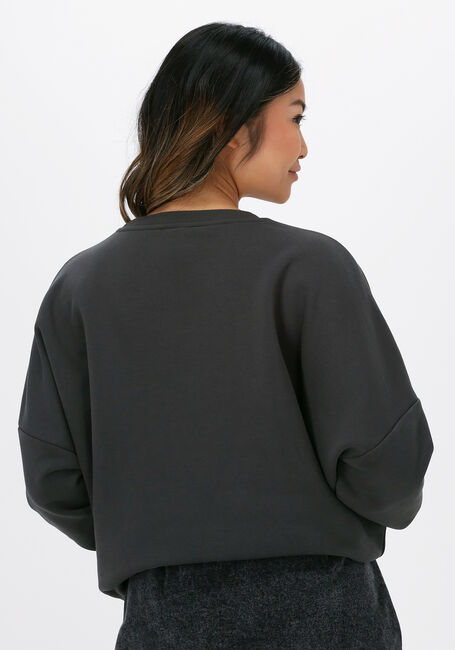 Grijze COLOURFUL REBEL Sweater LOVERS EMBRO DROPPED SHOULDER - large