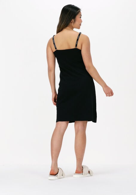 Zwarte 10 DAYS Mini jurk SLUB JERSEY DRESS - large