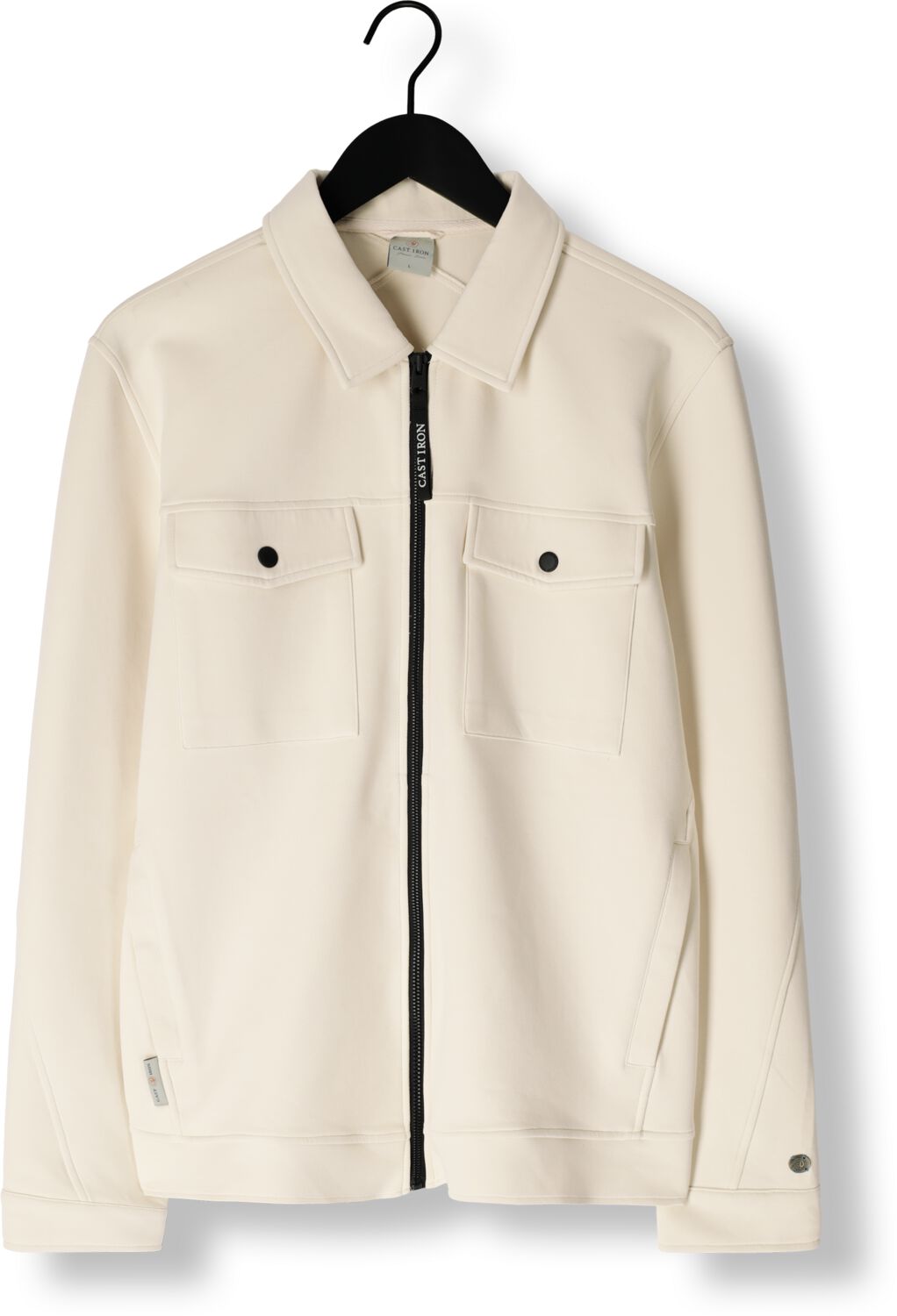 CAST IRON Heren Jassen Zip Jacket Interlock Sweat Beige