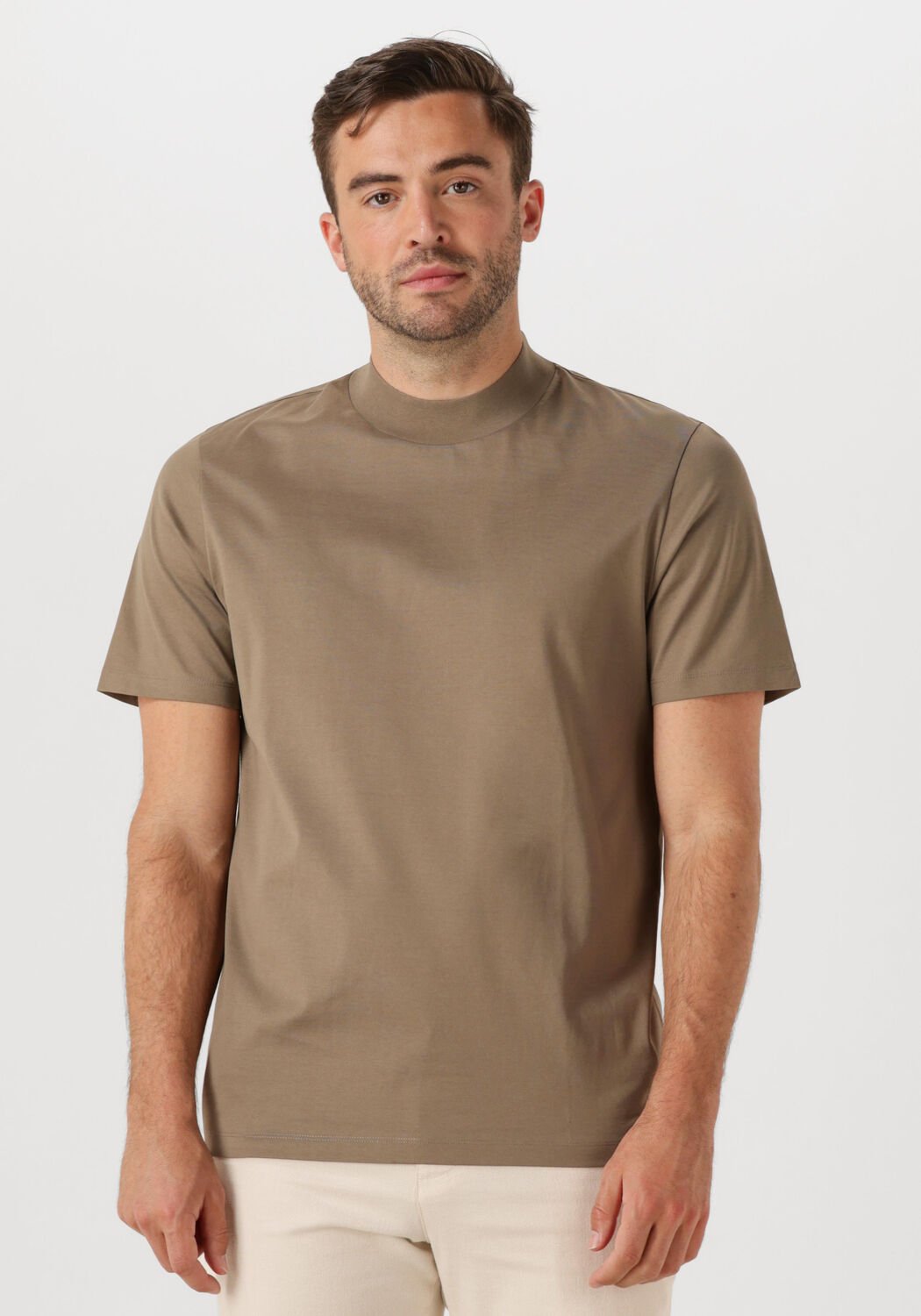 HUGO Heren Polo's & T-shirts Dimersom 10271881 Khaki