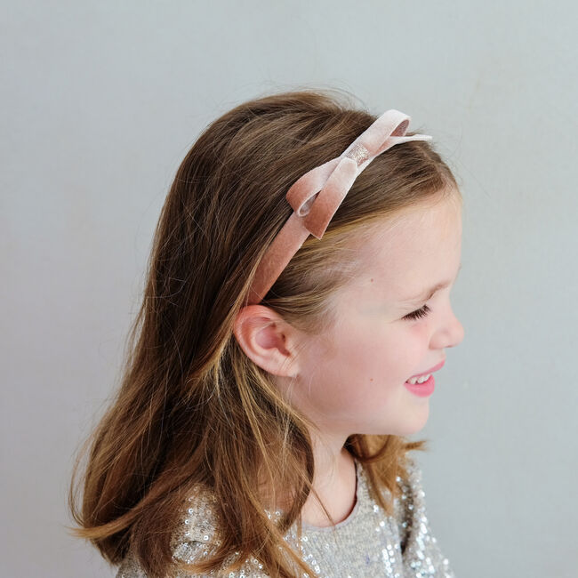 Roze MIMI & LULA Haaraccessoires BOW H'BAND PINK - large