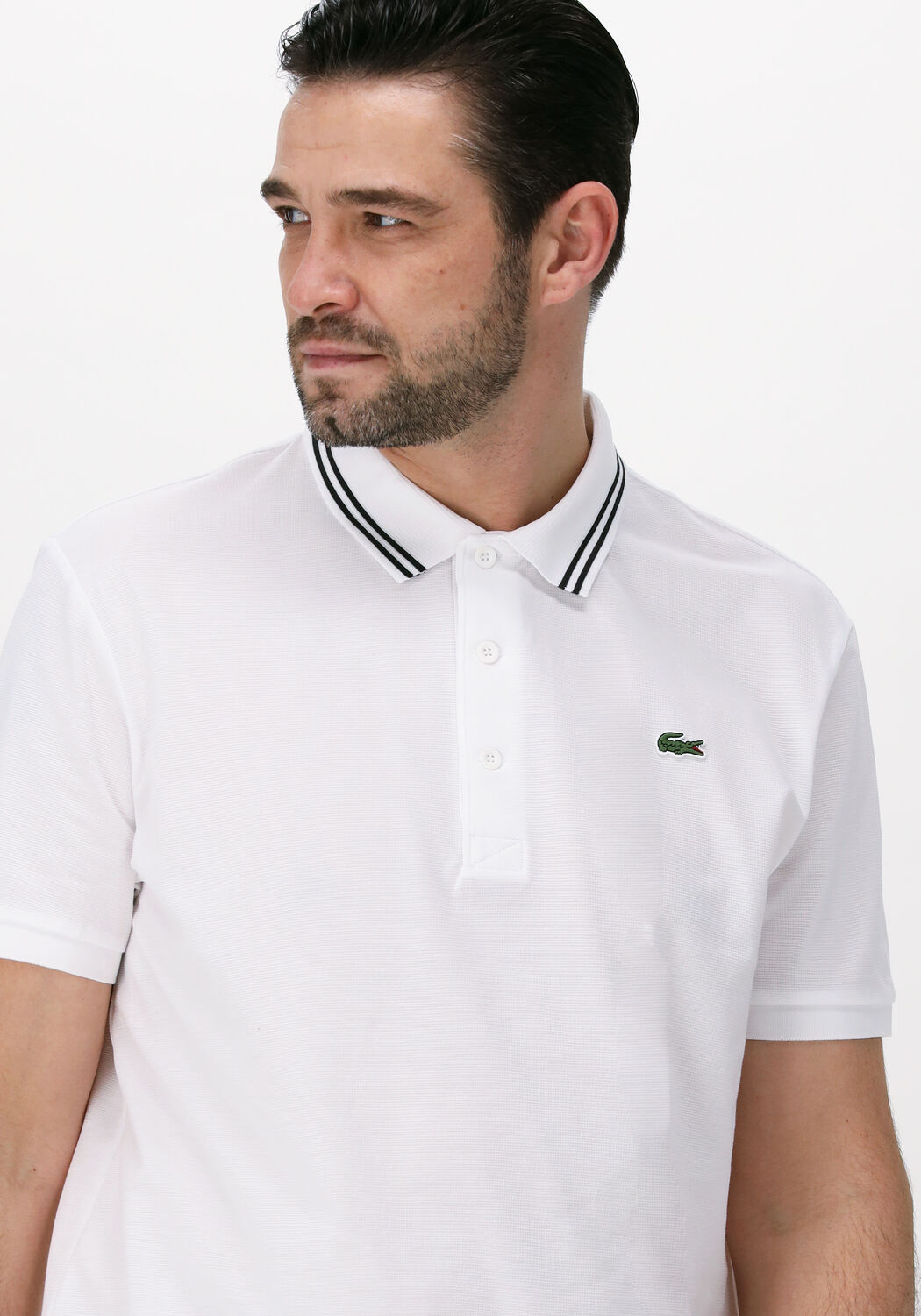 Witte LACOSTE Polo 1HP3 MEN'S S/S POLO 