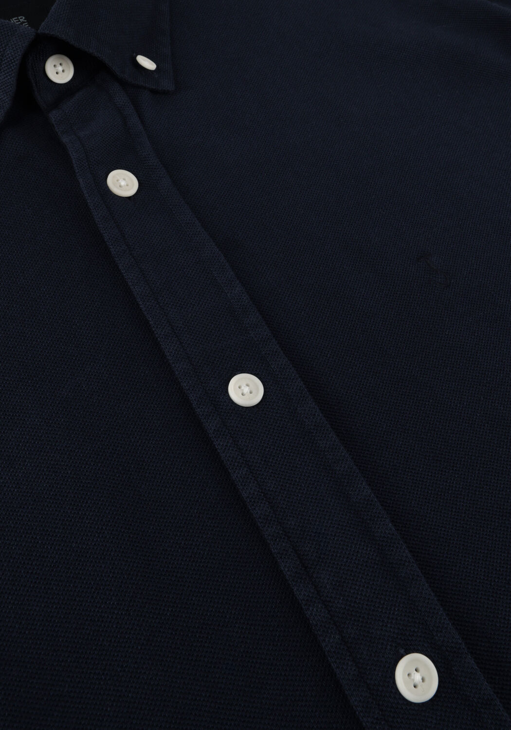 Blauwe BUTCHER OF BLUE Overshirt ROBBINS CLEAN PIQUE SHIRT - large