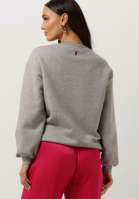 Grijze ALIX THE LABEL Sweater LADIES KNITTED LABEL SWEATER - large