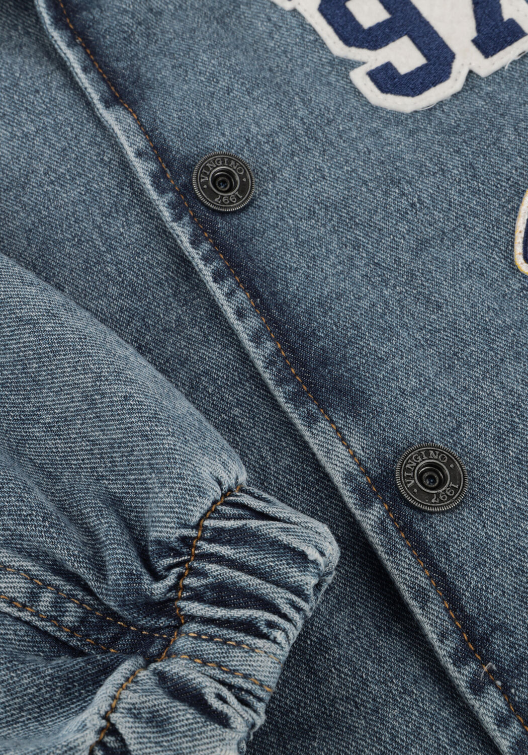 Lichtblauwe VINGINO Spijkerjas FIGO BADGE - large