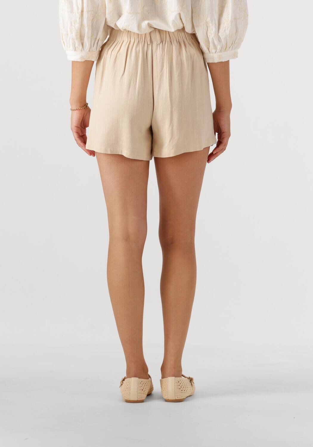 YDENCE Dames Broeken Short Anita Beige