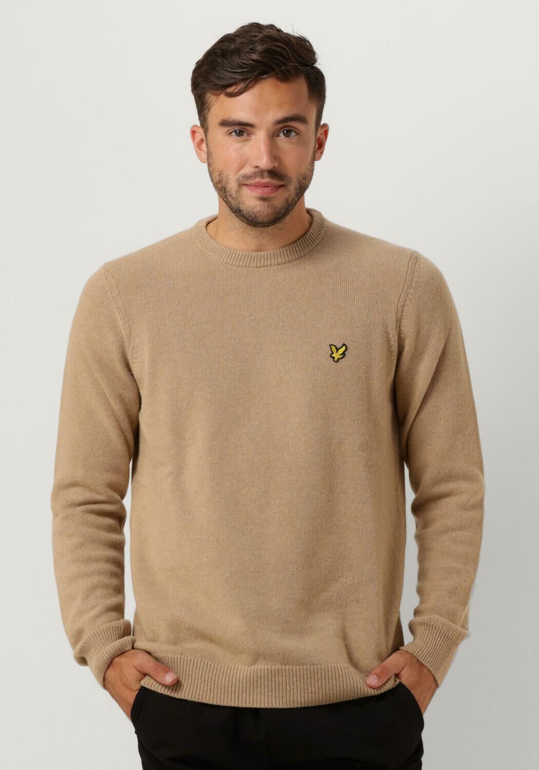 Beige crew best sale neck jumper