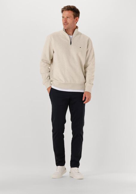 Ecru TOMMY HILFIGER Trui ESSENTIAL FLEECE 1/4 ZIP - large