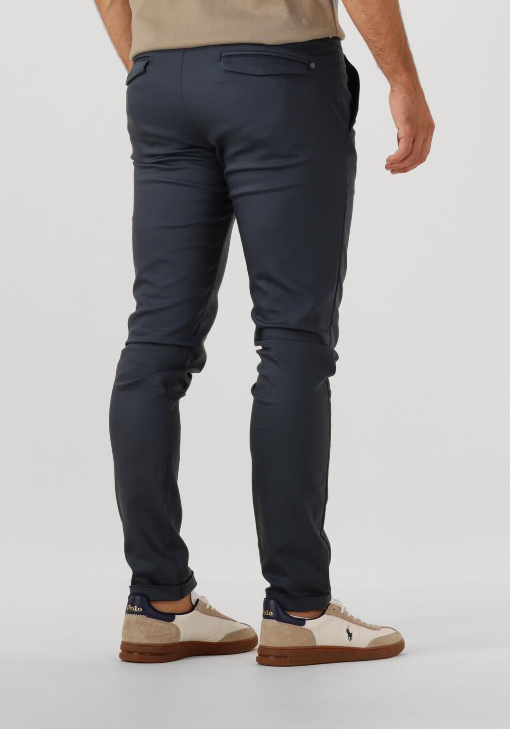 CAST IRON Heren Broeken Riser Chino Donkerblauw