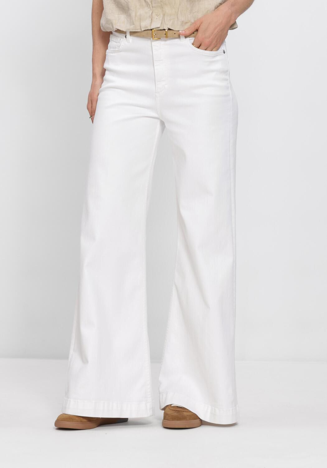 Witte CIRCLE OF TRUST Flared jeans PALMER DNM - large