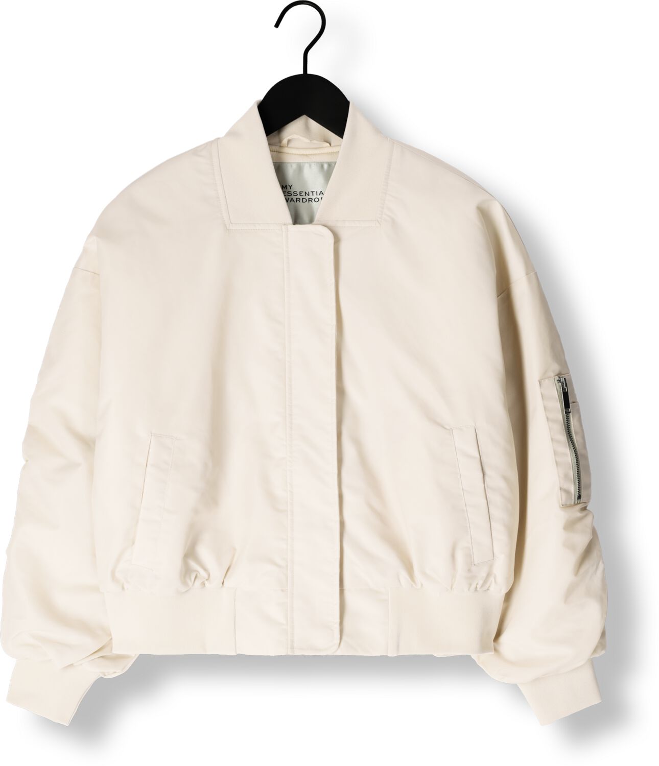 MY ESSENTIAL WARDROBE Dames Jassen Helgamw Short Bomber Jacket Gebroken Wit
