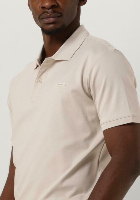 Beige CALVIN KLEIN Polo SMOOTH COTTON SLIM POLO - large
