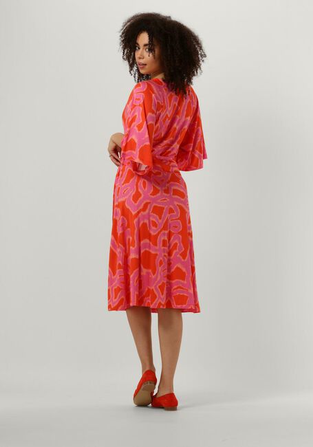 Oranje SUMMUM Midi jurk DRESS LOSSE IKAT - large