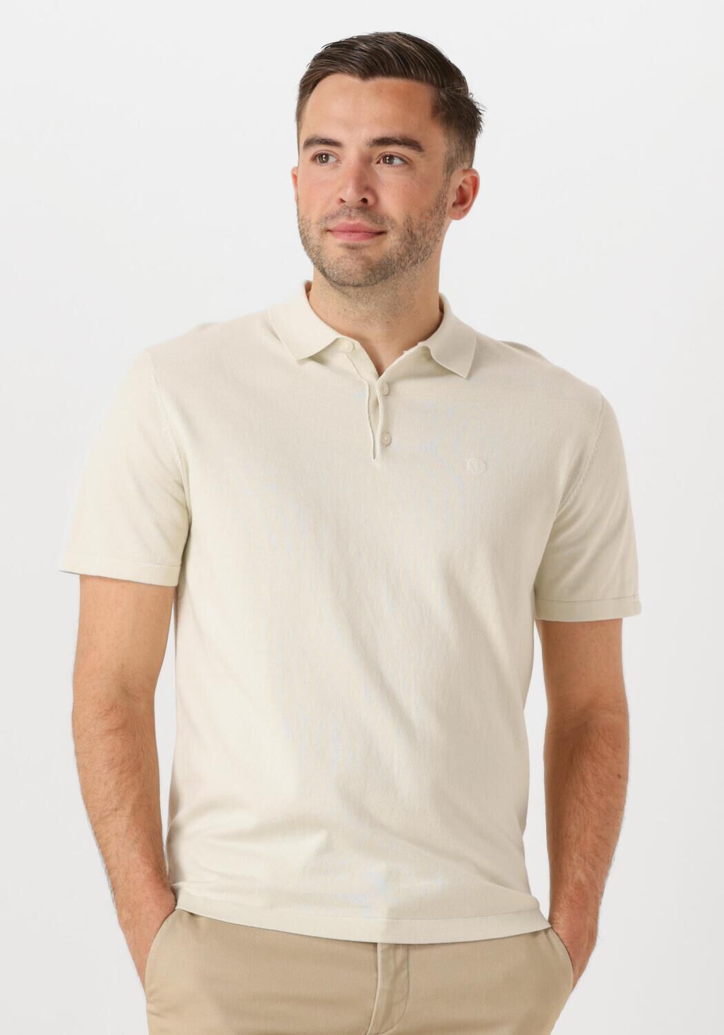 DSTREZZED Heren Polo's & T-shirts Camilo Polo Ecru