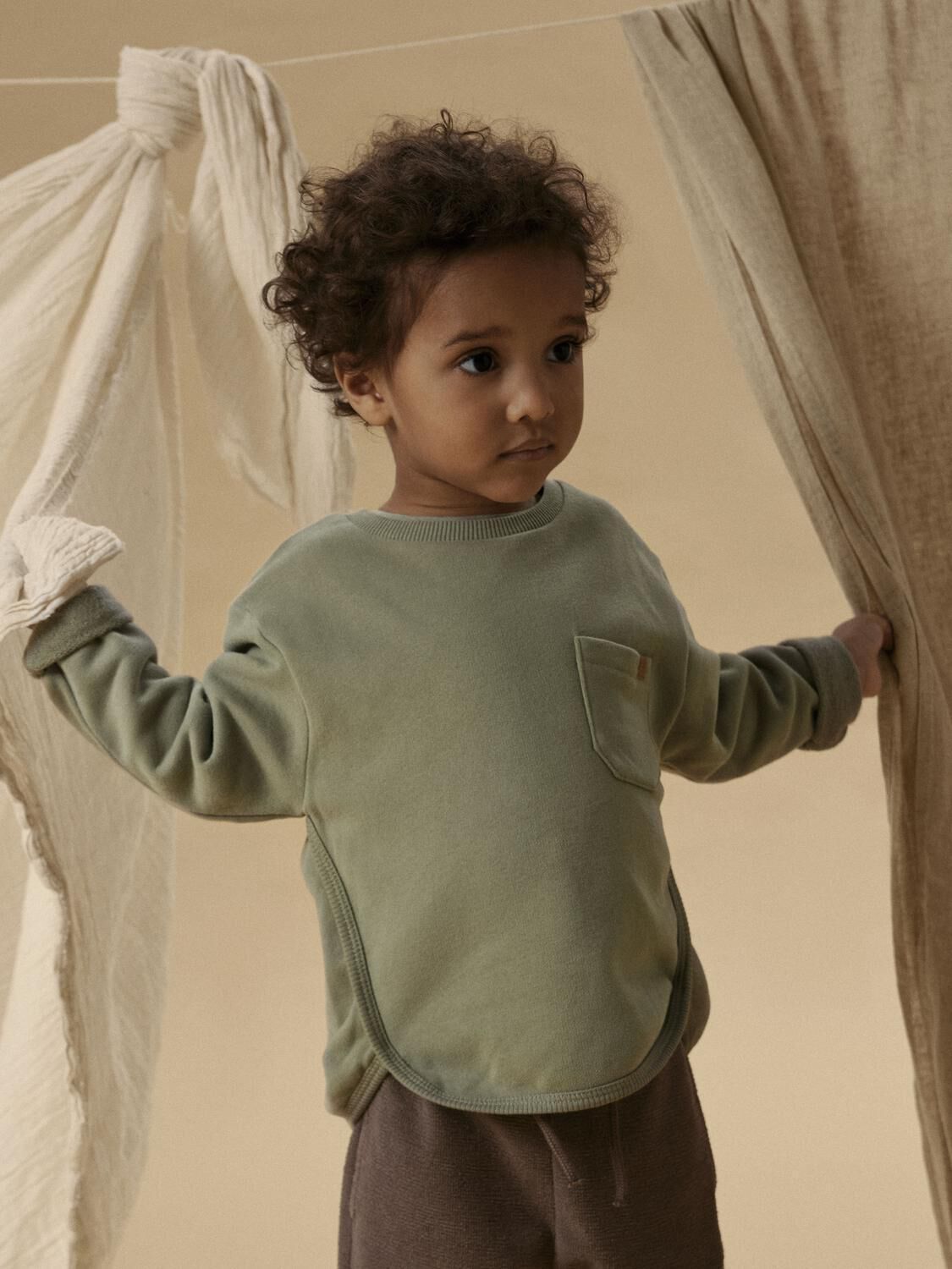 Groene LIL' ATELIER Trui NMMILONDON BO LS LOOSE SWEAT - large