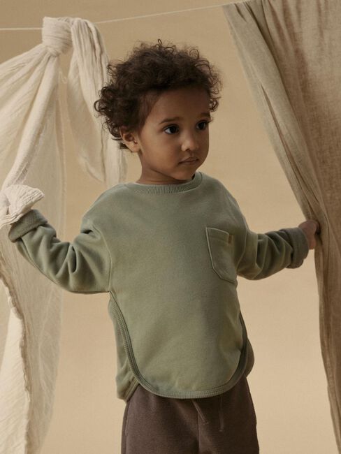 Groene LIL' ATELIER Trui NMMILONDON BO LS LOOSE SWEAT - large